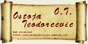 Ostoja Teodorčević vizit kartica